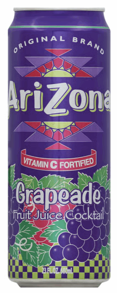 Arizona Grapeade Stasher Can Safe